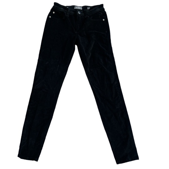 DL1961 Black Velvet Jeans “Chloe Skinny Limousine” Girls Size 14 EUC - Picture 1 of 10